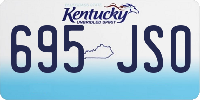 KY license plate 695JSO