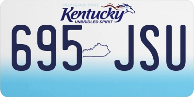 KY license plate 695JSU