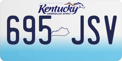 KY license plate 695JSV