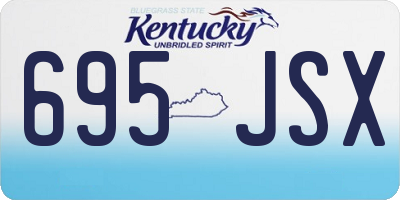 KY license plate 695JSX