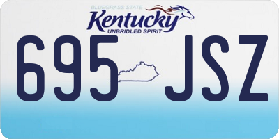 KY license plate 695JSZ