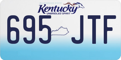 KY license plate 695JTF