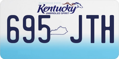 KY license plate 695JTH