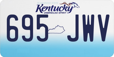 KY license plate 695JWV