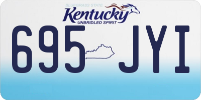 KY license plate 695JYI