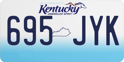 KY license plate 695JYK