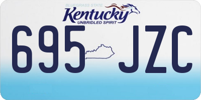 KY license plate 695JZC