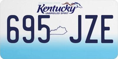 KY license plate 695JZE