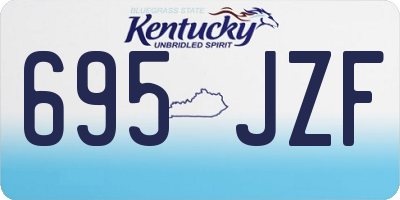 KY license plate 695JZF