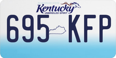 KY license plate 695KFP