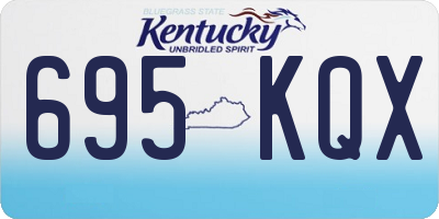 KY license plate 695KQX