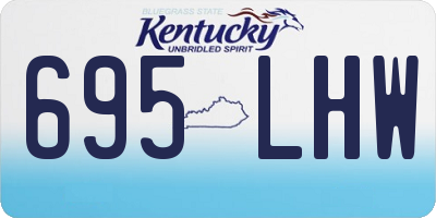 KY license plate 695LHW