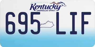 KY license plate 695LIF