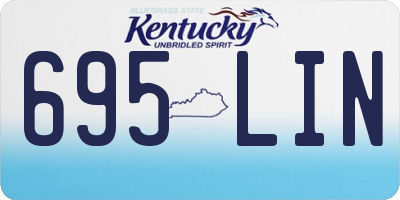 KY license plate 695LIN
