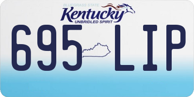 KY license plate 695LIP