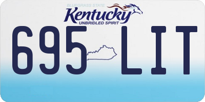 KY license plate 695LIT