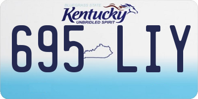 KY license plate 695LIY
