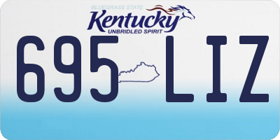 KY license plate 695LIZ