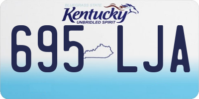 KY license plate 695LJA