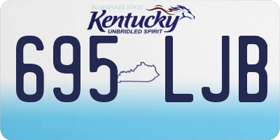 KY license plate 695LJB