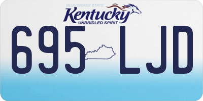 KY license plate 695LJD
