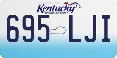 KY license plate 695LJI