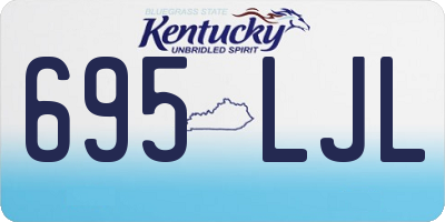 KY license plate 695LJL