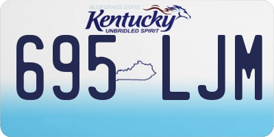 KY license plate 695LJM