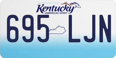 KY license plate 695LJN