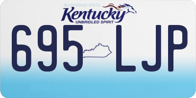 KY license plate 695LJP