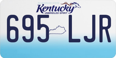 KY license plate 695LJR