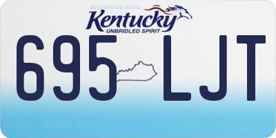 KY license plate 695LJT