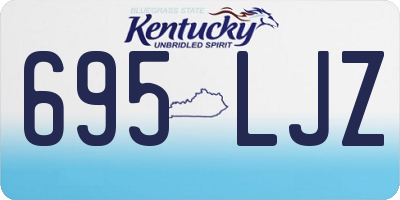 KY license plate 695LJZ