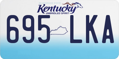 KY license plate 695LKA