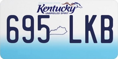 KY license plate 695LKB