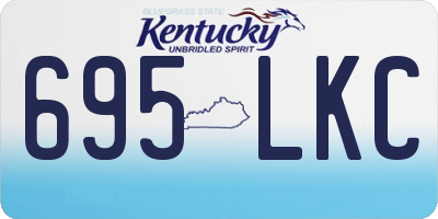 KY license plate 695LKC