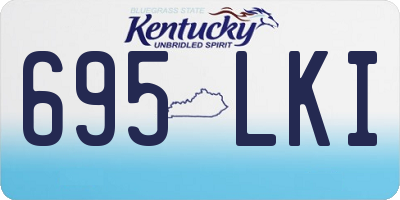 KY license plate 695LKI