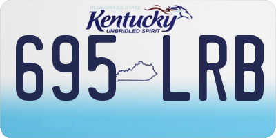 KY license plate 695LRB