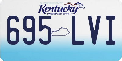 KY license plate 695LVI