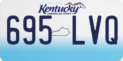 KY license plate 695LVQ