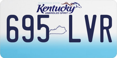 KY license plate 695LVR
