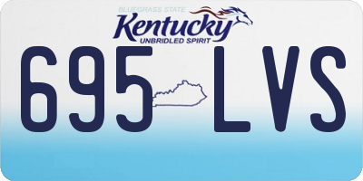 KY license plate 695LVS