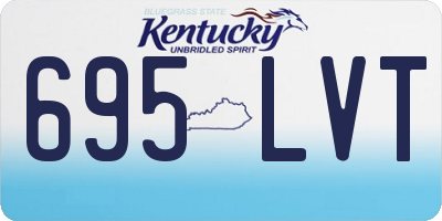 KY license plate 695LVT