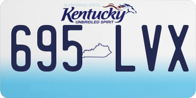 KY license plate 695LVX