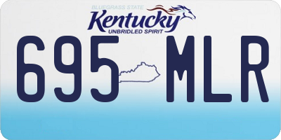 KY license plate 695MLR