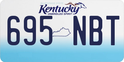 KY license plate 695NBT