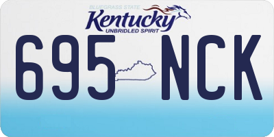KY license plate 695NCK