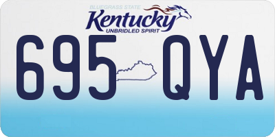 KY license plate 695QYA