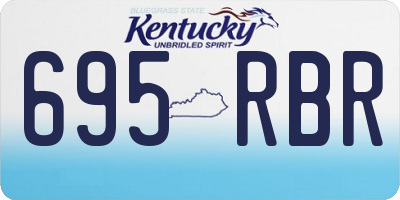 KY license plate 695RBR