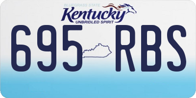 KY license plate 695RBS
